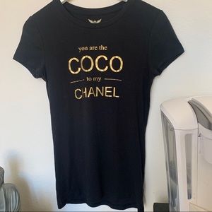 Hand printed quote shirt